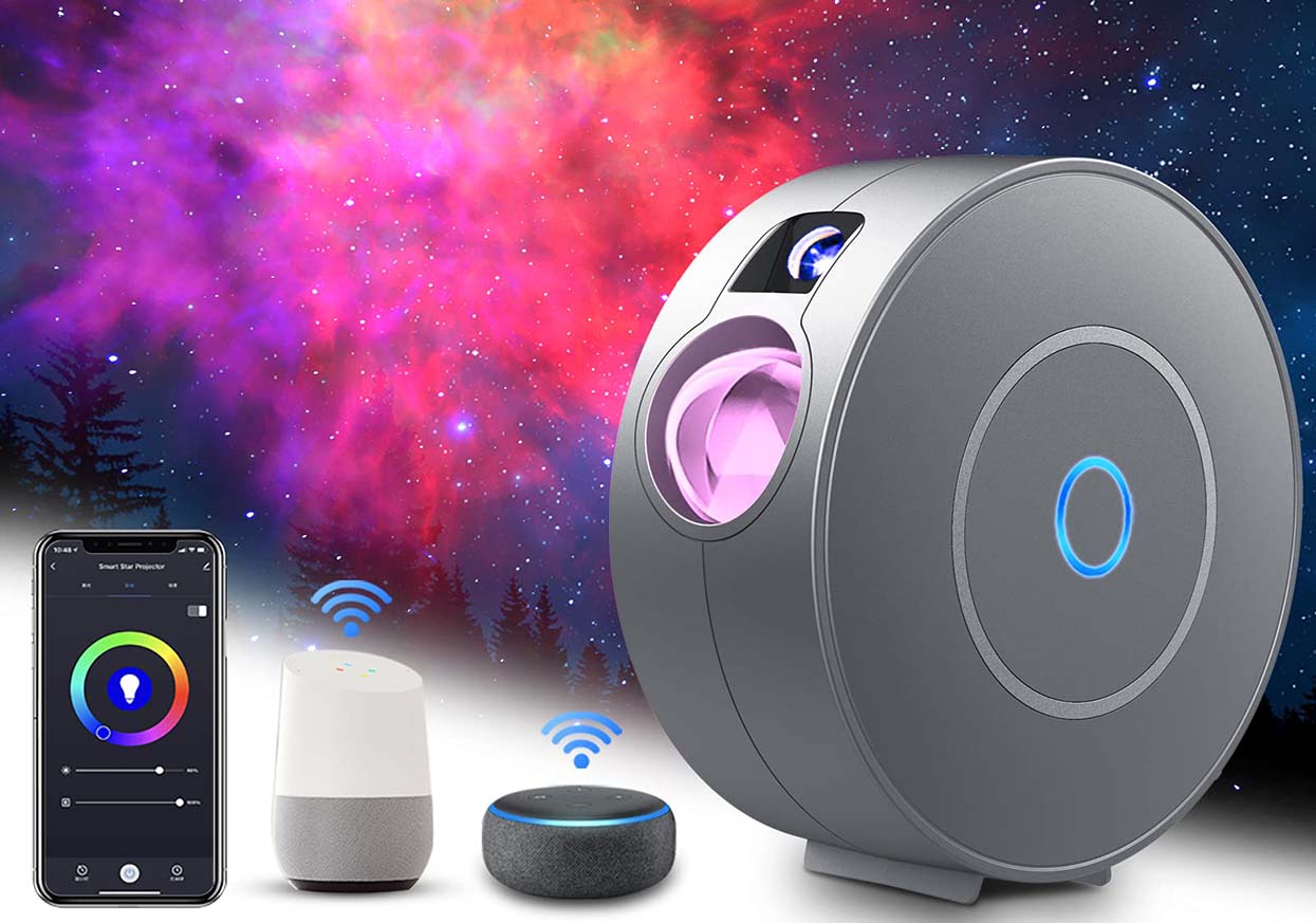 SUPPOU Projektor LED Alexa Starry Sky: Stwórz magiczną noc pod gwiazdami dzięki inteligentnemu oświetleniu do domu